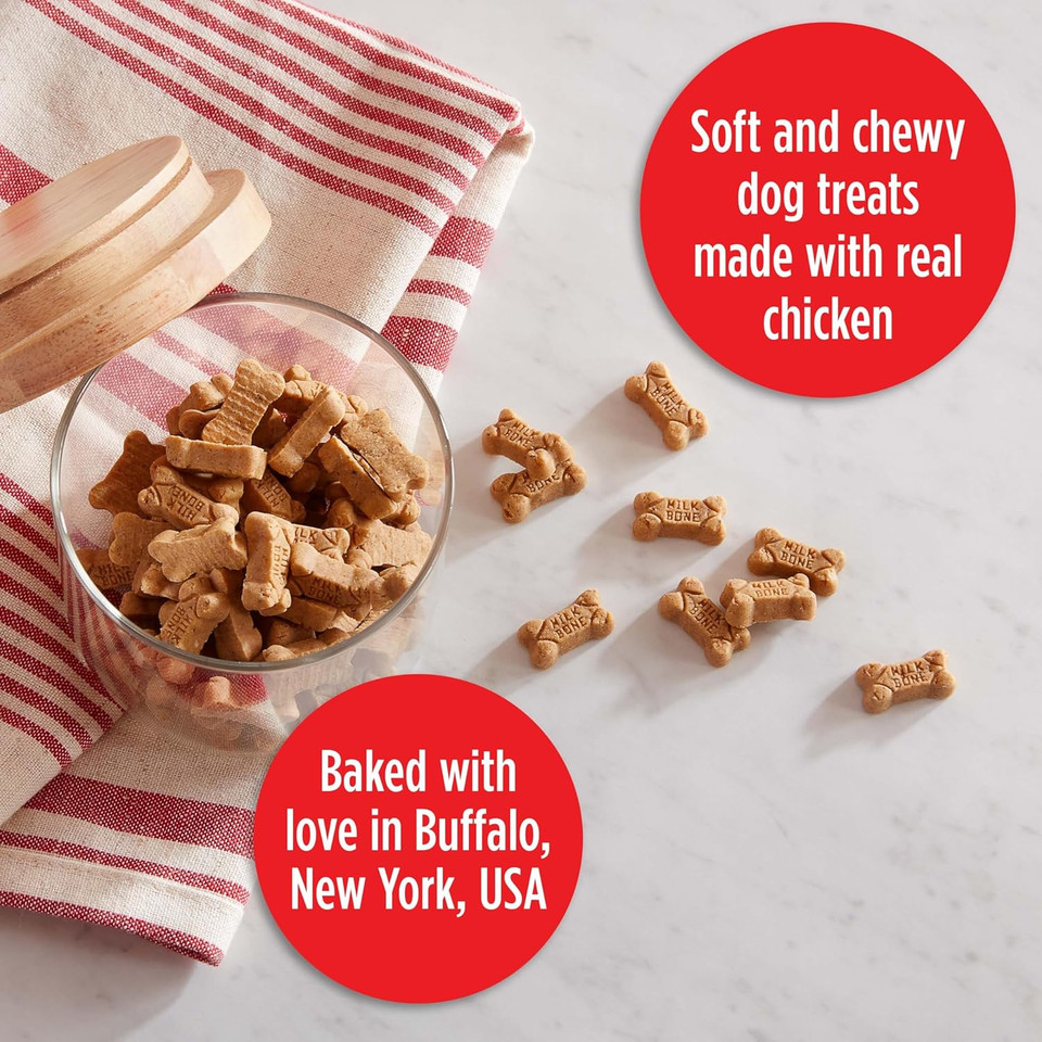 Milk-Bone Soft & Chewy Miniã¢ÂS Dog Treats, Chicken, 18 Ounce Made With Real Chicken Breast