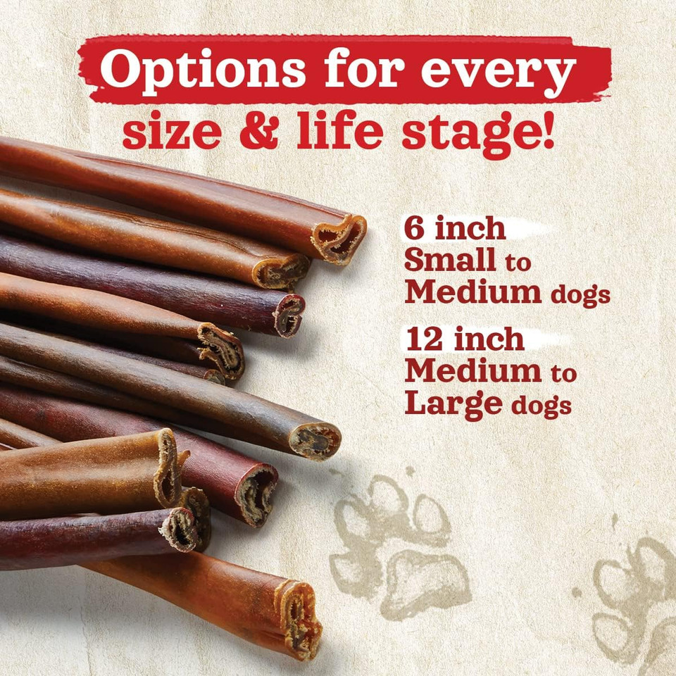 Natural Farm Collagen Dog Chews (3-5, 10 Units), Odor-Free Long Lasting Bully Sticks & Rawhide Alternative Dog Treats, 95% Collagen Low Fat, High Protein Best Dental Dog Treats  Small & Medium Dogs