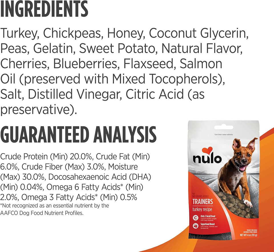 Nulo Freestyle Grain-Free Healthy Dog And Puppy Training Treats, Low Calorie Treats Made With Superfood Boost Ingredients, 2 Calories Per Treat, 4 Oz. Variety Pack