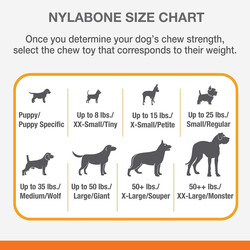 Nylabone Power Chew Monster Curve Bone Big Dog Chew Toy Curve Bison Xx-Large/Monster (1 Count)