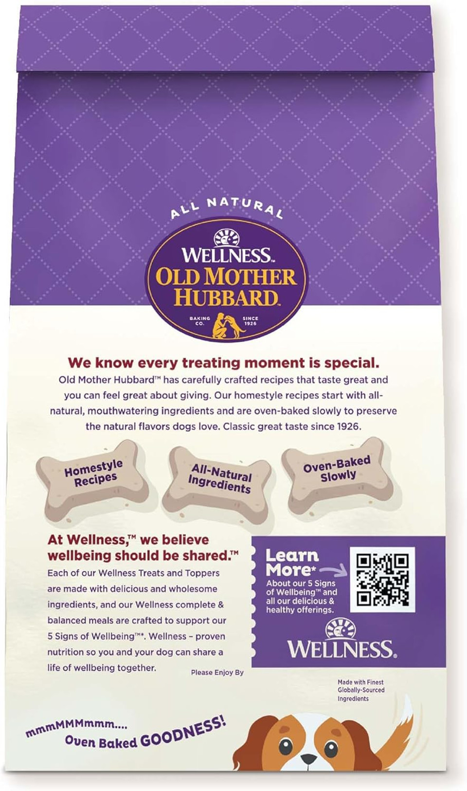 Old Mother Hubbard By Wellness Classic Liv'R'Crunch Natural Dog Treats, Crunchy Oven-Baked Biscuits, Ideal For Training, 20 Ounce Bag