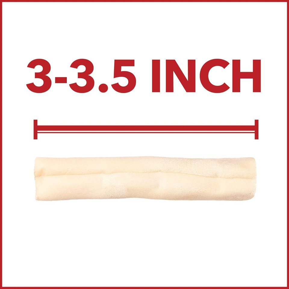 Pet Factory American Beefhide 3-3.5" Mini Rolls Dog Chew Treats - Natural Flavor, 14 Count/1 Pack