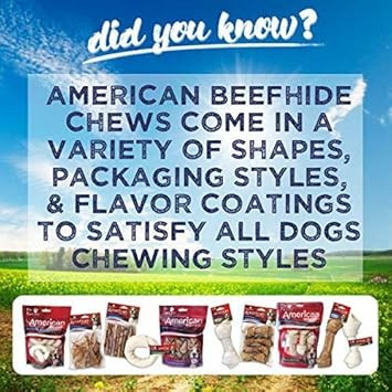 Pet Factory American Beefhide 3" Mini Rolls Dog Chew Treats - Chicken Flavor, 40 Count/1 Pack