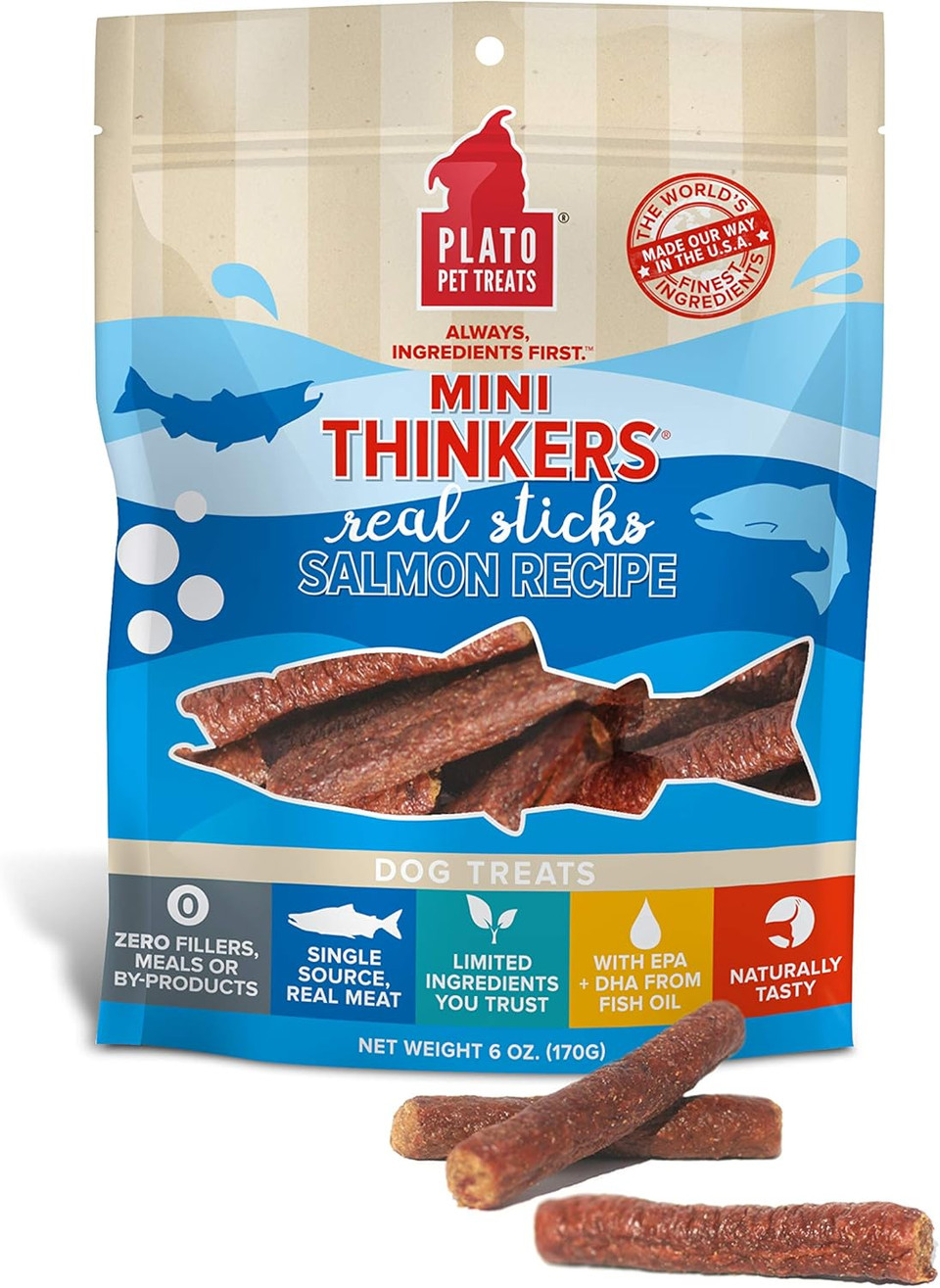 Plato Mini Thinkers Salmon Recipe 6Oz, Natural (850002221367)