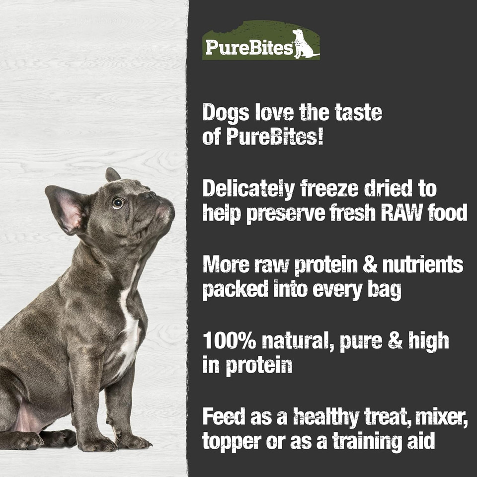 Purebites Beef Freeze Dried Dog Treats, 1 Ingredient, Made In Usa, 16.6Oz