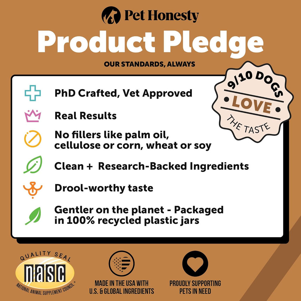 Pet Honesty Flea And Tick Prevention For Dogs Supplement - Natural Flea And Tick Chews For Dogs, Oral Flea Pills, No Harsh Chemicals, Natural Way To Enjoy The Outdoors - Bacon (90 Count)