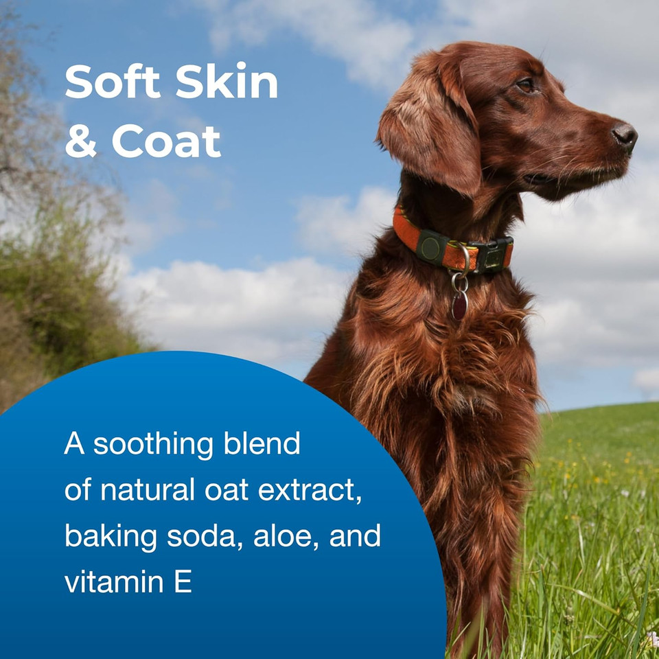 Pet-Ag Fresh N Clean Oatmeal N Baking Soda Conditioner, Tropical Fresh Scent - 18 Oz - Gently Cleans, Soothes & Deodorizes Dogs With Vitamin E & Aloe Vera - Soap Free