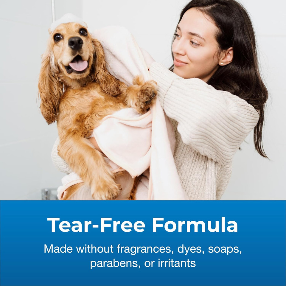 Pet-Ag Fresh N Clean Soothing & Sensitive Pet Shampoo - 18 Oz - Hypoallergenic & Tearless Pet Shampoo For Dogs, Cats & Small Animals With Aloe & Vitamin E - Fragrance Free