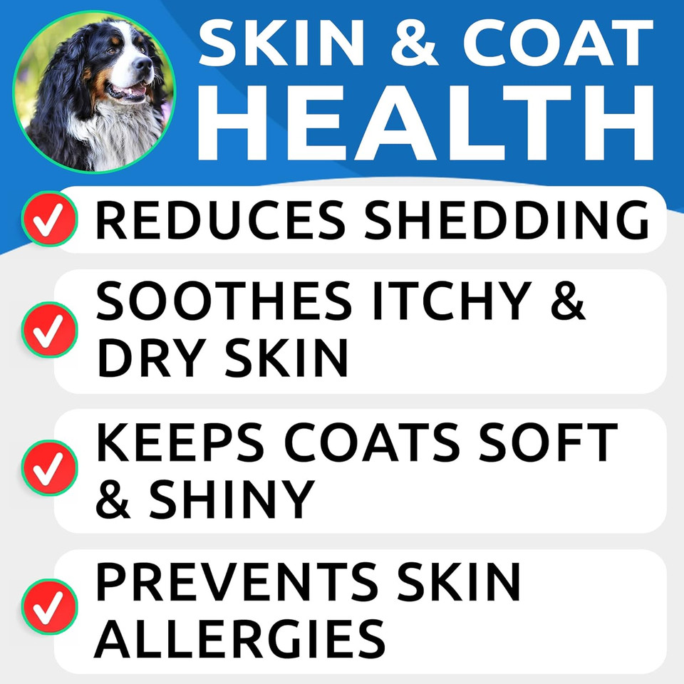 Bark&Spark Salmon Oil For Dogs & Cats - Natural Omega-3 Fish Oil For Dogs - Skin & Coat Support - Liquid Food Supplement For Pets - Epa+Dha Fatty Acids For Joint Function, Immune & Heart Health 32Oz