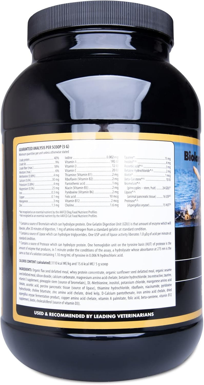 Biovites Multivitamin Powder For Cats & Dogs, Essential Vitamins, Minerals & Enzymes, Supports Your Pets Digestion And Immune System, 106-Day Supply For 60-Lb. Animal, 3.5-Lb. Powder
