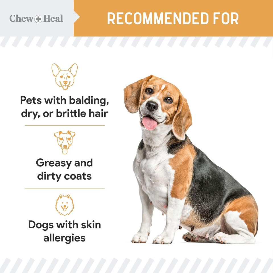 Wild Caught Omega 3 Fish Oil For Dogs - 180 Softgel Capsules For Healthy Skin And Coat - 1000 Mg Dog Fish Oil Pills For Shedding, Dry Itching Skin, And Hot Spots