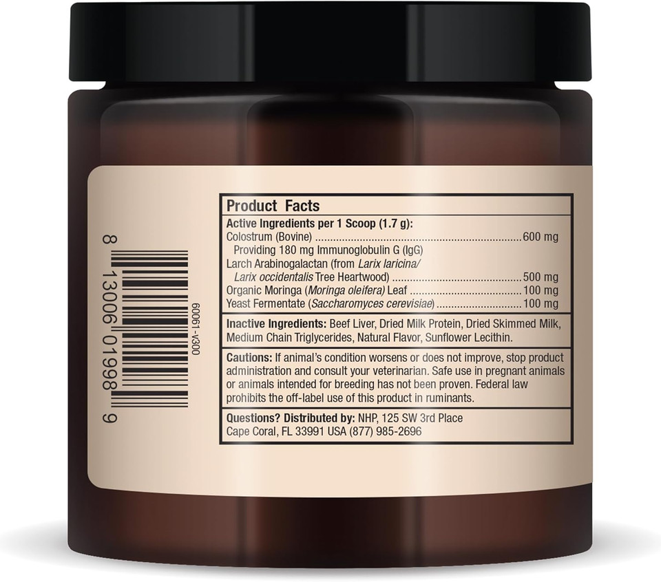 Bark & Whiskers Immune Support, 3.5 Oz. (102 G), 60 Scoops, Supports Liver & Digestive Health, Veterinarian Formulated, Non-Gmo, Dr. Mercola