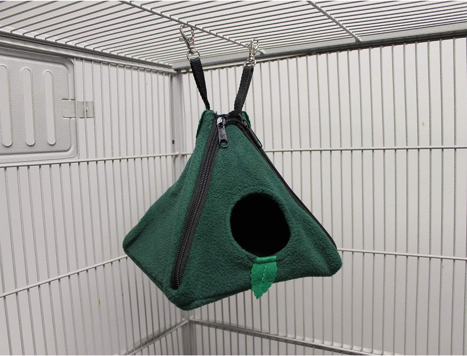 Exotic Nutrition Jungle Pyramid (Green) - Hammock For Sugar Gliders, Hedgehogs, Chinchillas, Rats, Ferrets, Guinea Pigs, Rabbits, Hamsters, Squirrels, Parrots, Birds