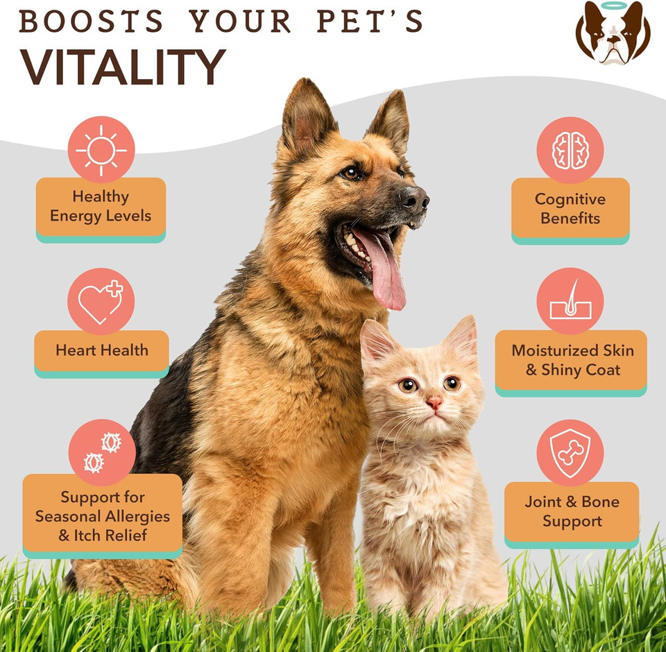 Natural Dog Company Wellness Bundle For Dogs, Salmon Oil For Dogs, Multivitamin And Supplement, Itch Relief For Dogs