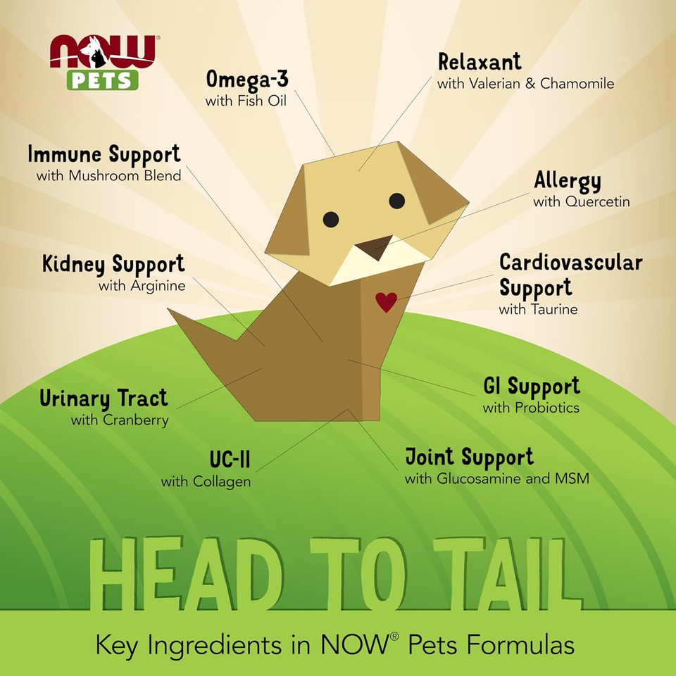 Now Foods Pet Health, Urinary Support Supplement, Formulated For Cats & Dogs, Nasc Certified, 90 Chewable Tablets