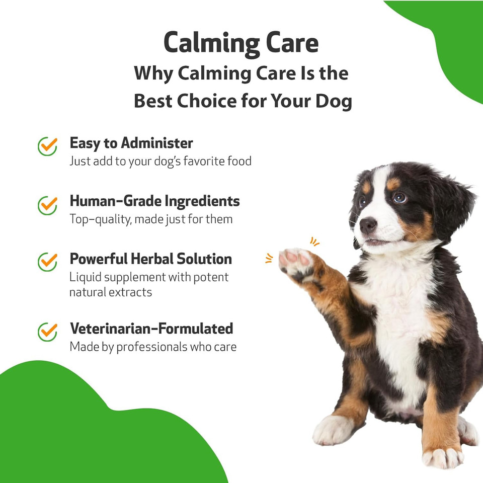 Pet Wellbeing Calming Care For Dogs - Vet-Formulated - Supports Calm & Relaxed Nervous System - Natural Herbal Supplement 2 Oz (59 Ml) Pet Wellbeing Calming Care For Dogs - Vet-Formulated - Supports Calm & Relaxed Nervous System - Natural Herbal Supplement 2 Oz (59 Ml)