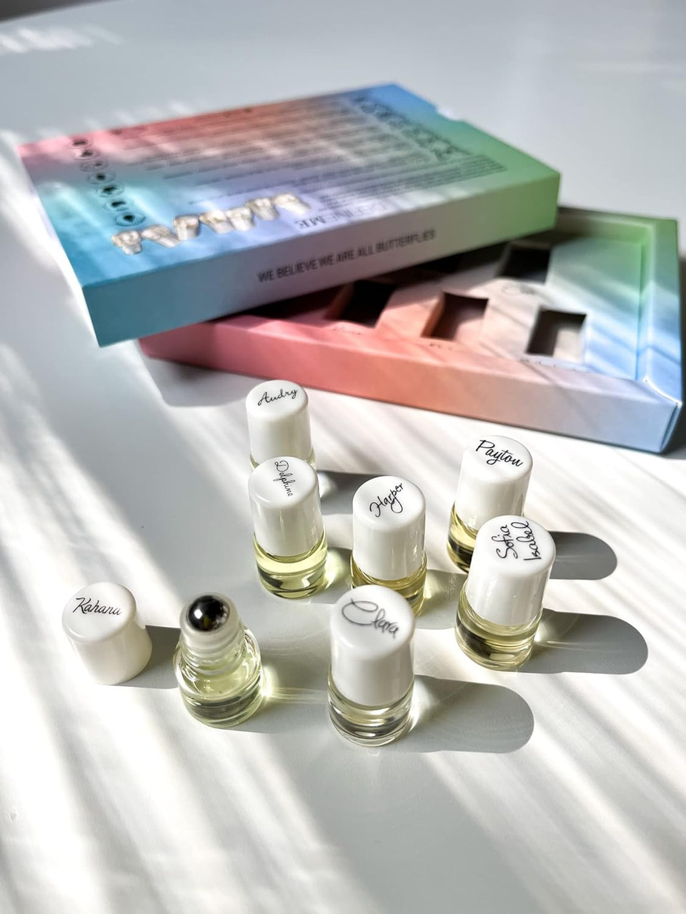 Defineme Mini Perfume Gift Set, Pack Of 7 Scents, Rollerball Roll-On Natural Perfume For Women