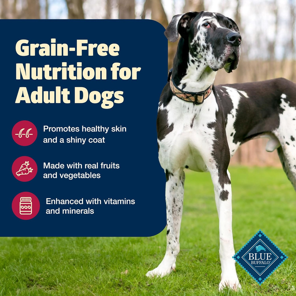 Blue Buffalo Freedom Grain-Free Dry Dog Food, Complete & Balanced Nutrition For Adult Dogs, Made In The Usa With Natural Ingredients, Beef & Potatoes, 24-Lb. Bag