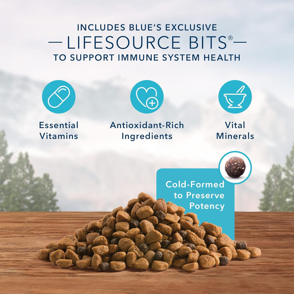 Blue Buffalo Wilderness Rocky Mountain Recipe High Protein, Natural Puppy Dry Dog Food, Red Meat 4-Lb