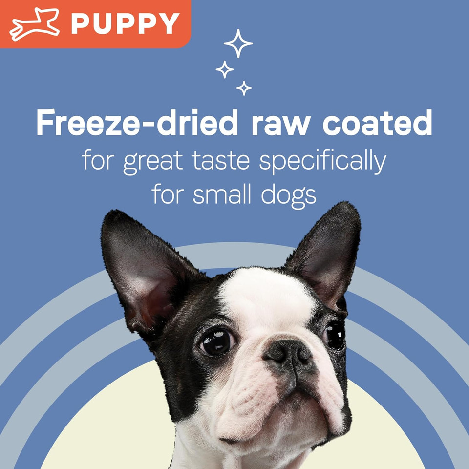 Canidae Pure Petite Premium Freeze-Dried Raw Coated Puppy Food For Small Breeds, Real Salmon Recipe, 4 Lbs, Grain Free