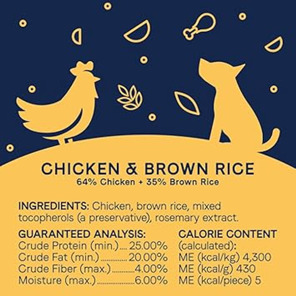 Canidae Pure 3-In-1 Goodness Premium Freeze-Dried Raw Dog Food With Chicken & Brown Rice, 2.5 Oz