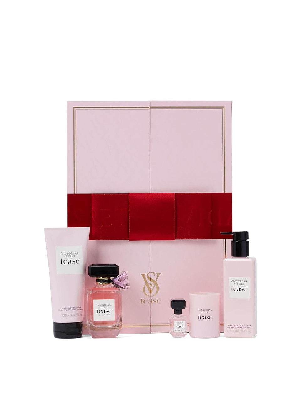 Victoria'S Secret Tease Ultimate Fragrance 5 Piece Gift Set: 3.4Oz Eau De Parfum, Mini Eau De Parfum, Candle, Lotion & Wash