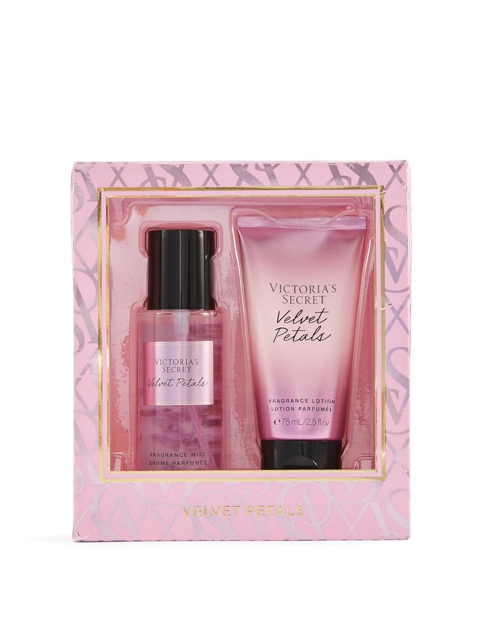 Victoria'S Secret Velvet Petals 2 Piece Mini Mist & Lotion Gift Set