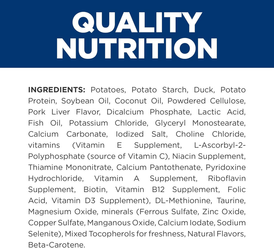 Hill'S Prescription Diet D/D Food Sensitivities Potato & Duck Formula Dry Dog Food, Veterinary Diet, 17.6 Lb. Bag