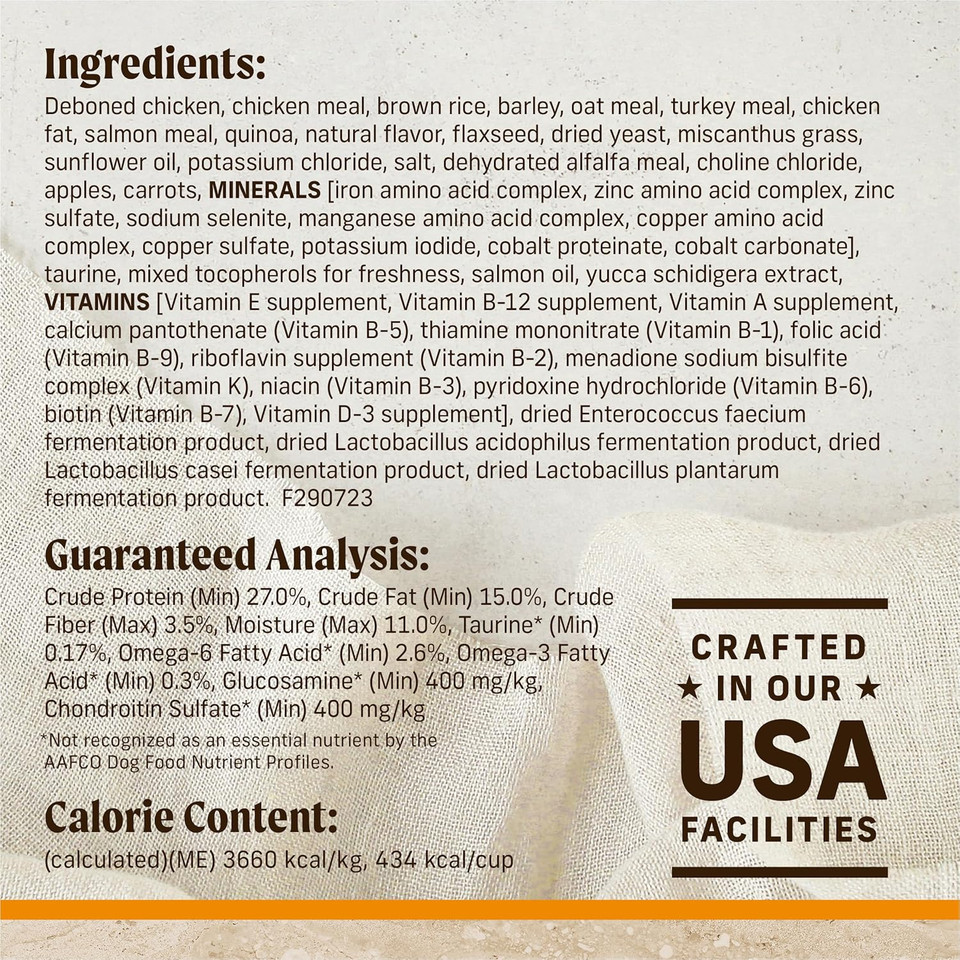 Merrick Healthy Grains Premium Adult Dry Dog Food, Wholesome And Natural Kibble With Chicken And Brown Rice - 25.0 Lb. Bag