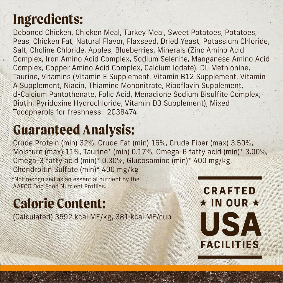 Merrick Premium Grain Free Dry Adult Dog Food, Wholesome And Natural Kibble With Real Chicken And Sweet Potato - 4.0 Lb. Bag Merrick Premium Grain Free Dry Adult Dog Food, Wholesome And Natural Kibble With Real Chicken And Sweet Potato - 4.0 Lb. Bag