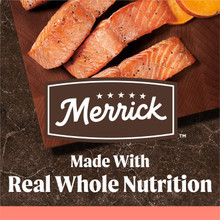 Merrick Premium Grain Free Dry Adult Dog Food, Wholesome And Natural Kibble With Real Salmon And Sweet Potato - 4.0 Lb. Bag