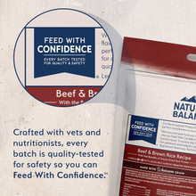 Natural Balance Limited Ingredient Adult Dry Dog Food with Healthy Grains, Beef & Brown Rice Recipe, 4 lb