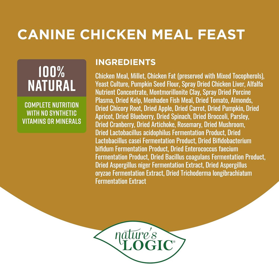 Nature'S Logic Dog Food Canine Meal Feast, Chicken