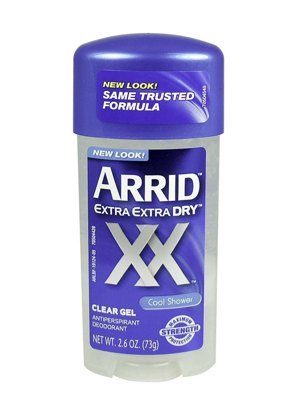 Arrid Extra Dry Anti-Perspirant Deodorant Clear Gel Cool Shower 2.60 Oz (Pack Of 8)