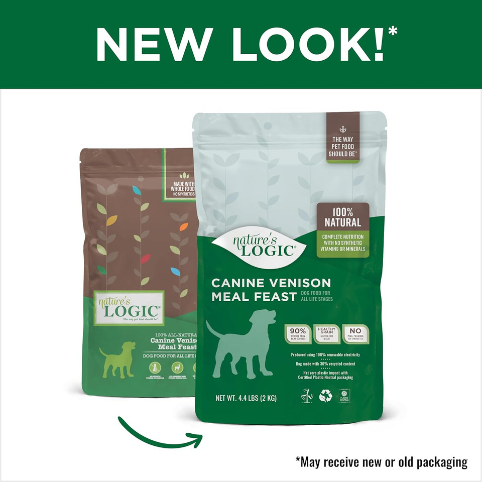 Nature'S Logic Venison Dry Dog Food, 4.4-Pound Bag