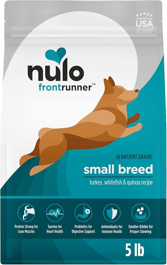 Nulo Frontrunner Small Breed Dry Dog Food, Premium Ancient Grain Small Kibble For Proper Chewing With Taurine For Heart Health And Probiotics For Digestive Support