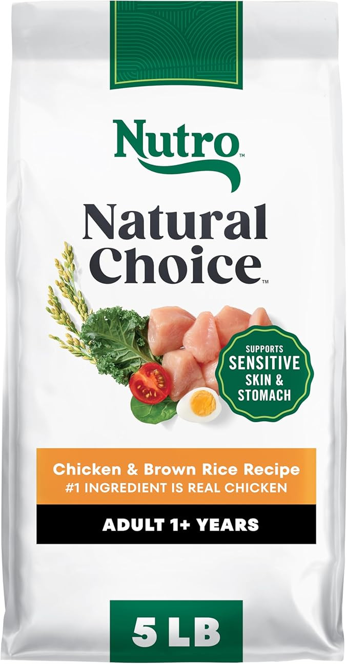 Nutro Natural Choice Senior Small Breed Dry Dog Food, Chicken And Brown Rice Recipe, 5 Lbs