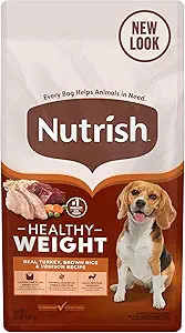 Rachael Ray Nutrish Dry Dog Food, Turkey, Brown Rice & Venison Recipe For Weight Management, 5.5 Pound Bag