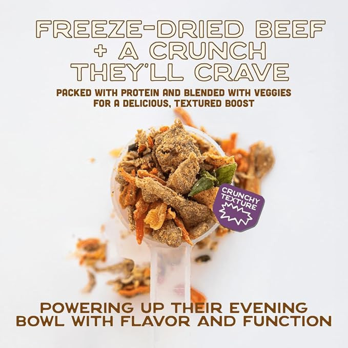 Smart Cookie Natural Dog Food Topper - Dinner - Dog Meal Mixer For All Ages - Food Topper For Picky Eaters And For Boosting Nutrition - Non Gmo, Made In The Usa - 15 Oz Bag (30 Day Supply)