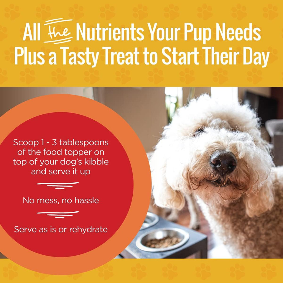 Smart Cookie Natural Dog Food Topper - Breakfast - Dog Meal Mixers For All Ages - Food Topper For Picky Eaters And For Boosting Nutrition - Non Gmo, Made In The Usa - 15 Oz Bag (30 Day Supply)