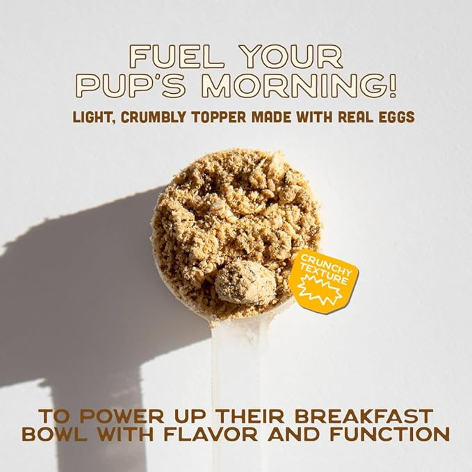 Smart Cookie Natural Dog Food Topper - Breakfast - Dog Meal Mixers For All Ages - Food Topper For Picky Eaters And For Boosting Nutrition - Non Gmo, Made In The Usa - 15 Oz Bag (30 Day Supply)