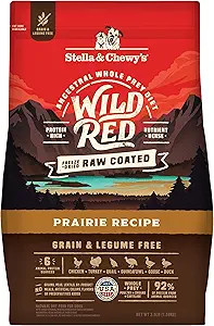 Stella & Chewy'S Wild Red Dry Dog Food Raw Blend High Protein Grain & Legume Free Prairie Recipe, 3.5 Lb. Bag
