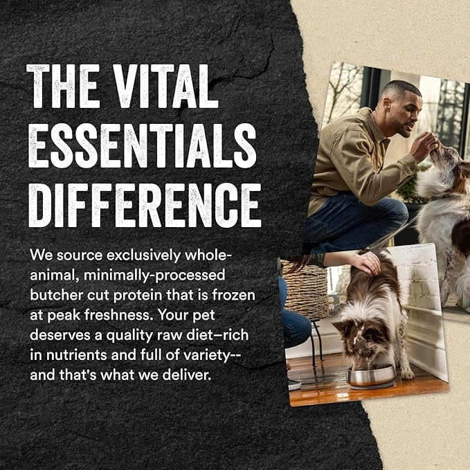 Vital Essentials Freeze Dried Raw Protein Mix-In Dog Food Topper, Beef Ground Topper For Dogs, 6 Oz