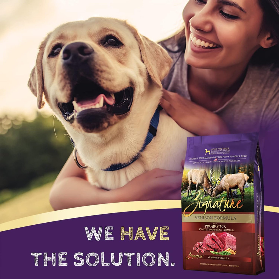 Zignature Venison Limited Ingredient Formula Dry Dog Food 25Lb