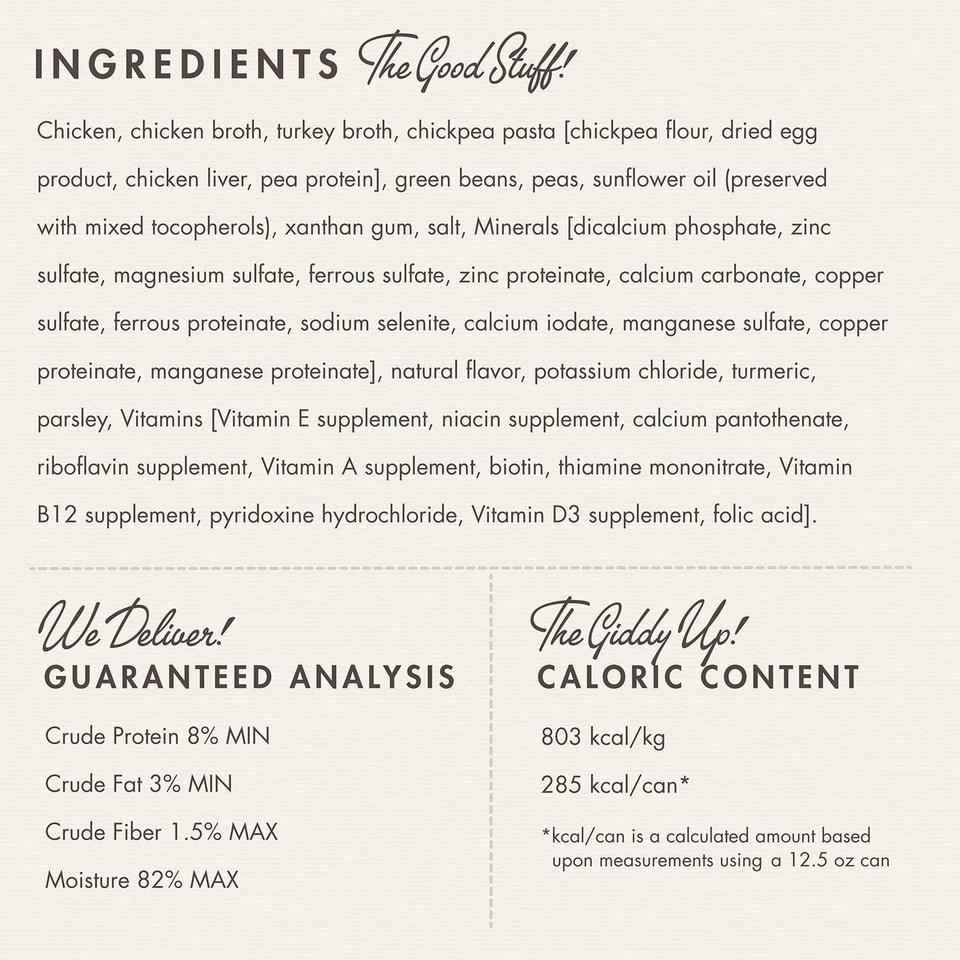 Fromm Diner Favorites Louie'S Chicken & Pasta Stew Dog Food - Premium Wet Dog Food - Chicken Recipe - Case Of 12 Cans