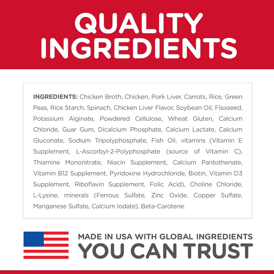 Hill'S Science Diet Healthy Cuisine, Adult 1-6, Great Taste, Wet Dog Food, Roasted Chicken, Carrots & Spinach Stew, 12.5 Oz Can, Case Of 12