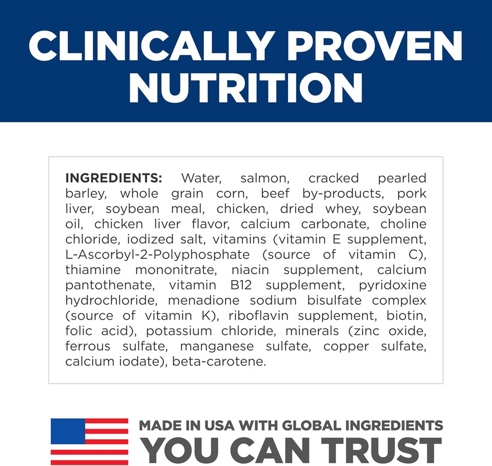 Hill'S Science Diet Adult 1-6, Adult 1-6 Premium Nutrition, Wet Dog Food, Salmon & Barley Loaf, 13 Oz Can, Case Of 12