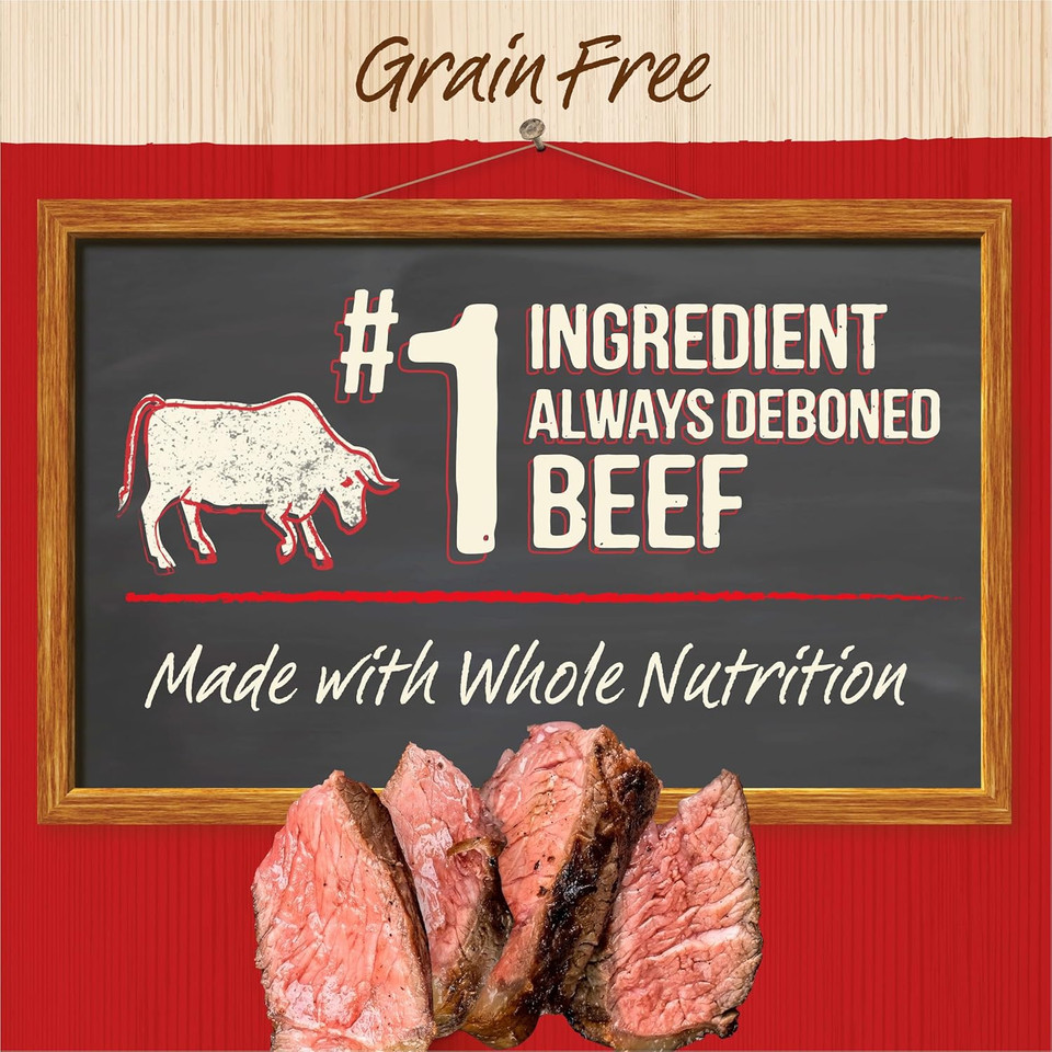 Merrick Chunky Grain Free Premium And Wholesome Canned Dog Food, Real Meat Big Texas Steak Tips Dinner - (Pack Of 12) 12.7 Oz. Cans