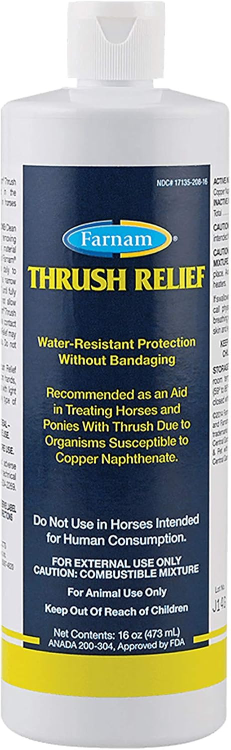 Farnam Thrush Relief Thrush Treatment Aid In Horses And Ponies Brown 16 Ounces
