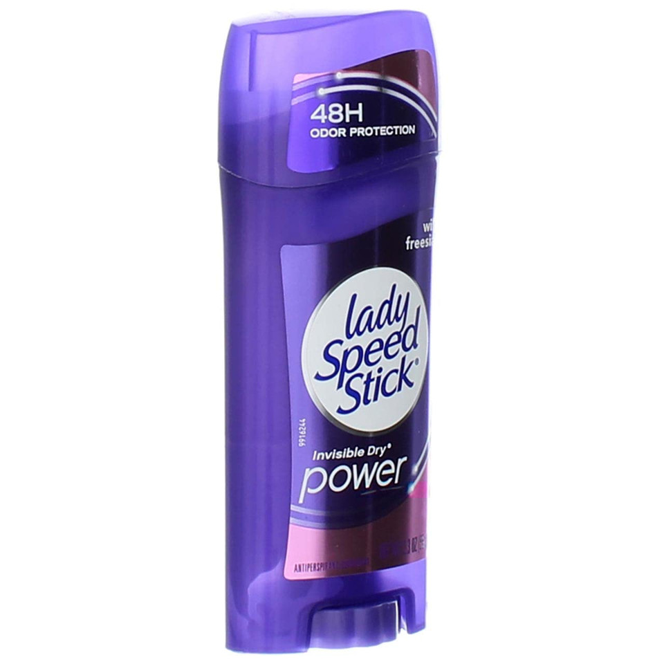 Lady Speed Stick Antiperspirant Deodorant, Invisible Dry, Wild Freesia 2.30 Oz (Pack Of 4)